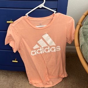 Light pink/salmon color Adidas shirt